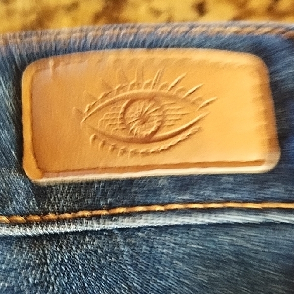 sofia by sofia vergara Dark Indigo Cropped Raw-Hem Skinny Jeans With Raw Hem - Picture 5 of 6